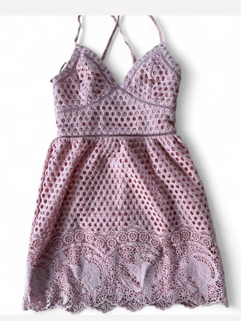 Abercrombie pink lace dress